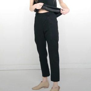 Elizabeth Suzann cotton canvas Clyde pants Black 6R